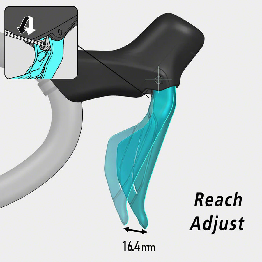 Shimano 105 ST-R7170-R Di2 Shift/Brake Lever with BR-R7170 Hydraulic Disc Brake Caliper - Rear - Image 7