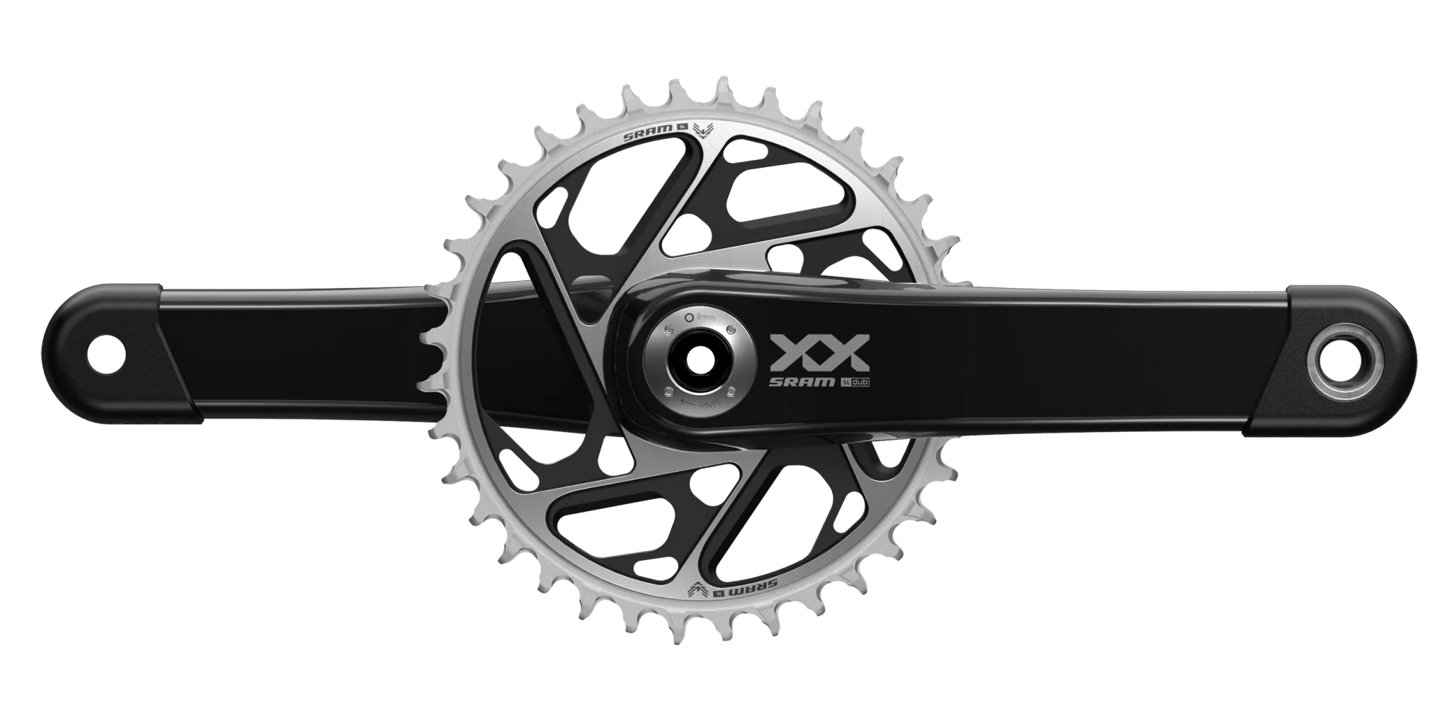 SRAM Crankset XXSL Eagle Q168 CL55 DUB - Black 34t T-Type (BB and BB DUB spacers are not included)