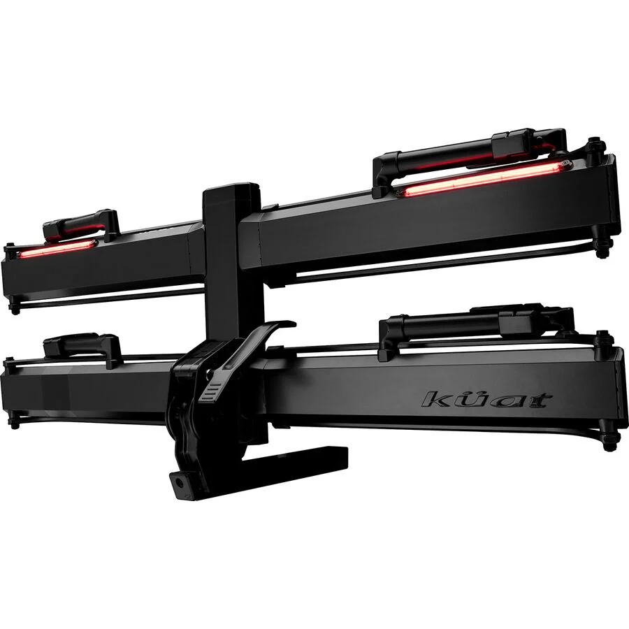 Kuat Piston⢠Pro X 2" LED Dual Ratchet Platform Rack with Kashima - 2 Bike - Galaxy Gray