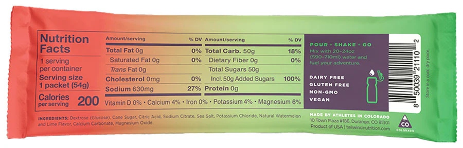 Tailwind Endurance Fuel Dauwaltermelon - Single Serving - Image 2