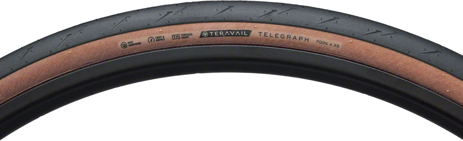 Teravail Telegraph Tire - 700 x 35 - Light and Supple - Tan - Image 2